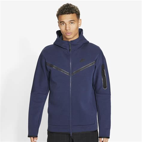 navy blue tech fleece hoodie